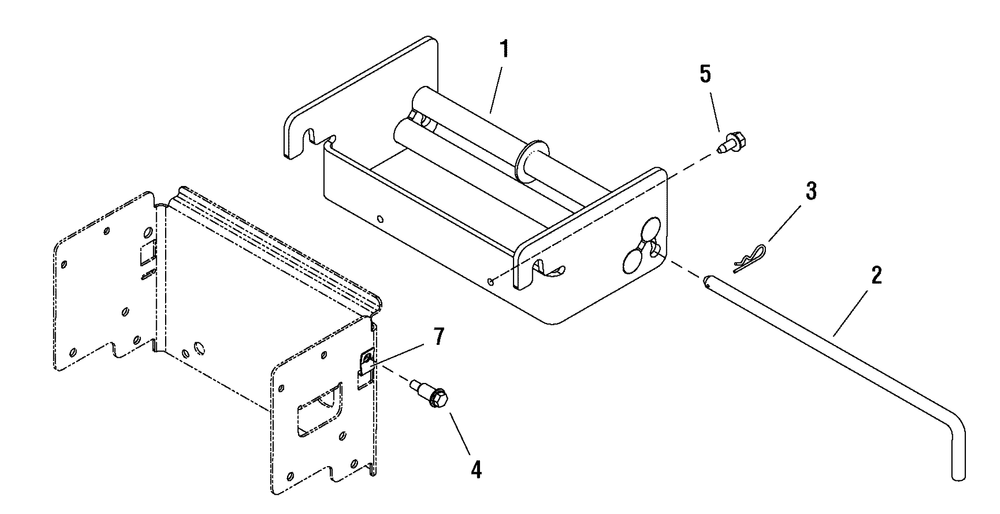 Weight Carrier Group - Rear (1694922) Diagram and Parts List for 1694922SM  Briggs and Stratton Lawn Tractor Accessories